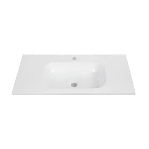 Streamline 35.4 in. Solid Surface Resin K-1601-35 Vanity Top