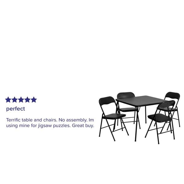 card table and chairs