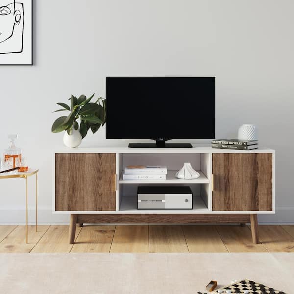 Scandinavian tv deals stand white