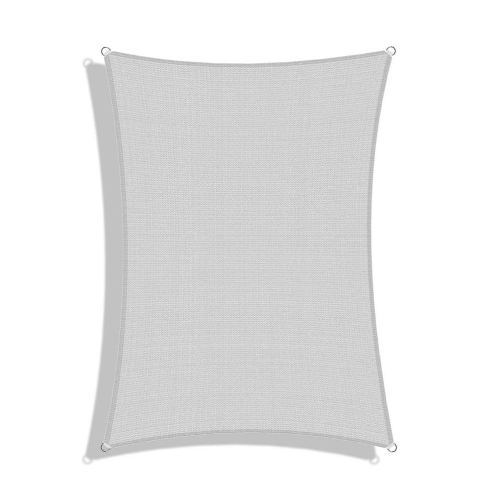 10 ft. x 13 ft. Light Gray Rectangle HeavyWeight SunShade Sail with UV Blockage and waterproof for Patio and Pool Cover price history on PriceWatchPro