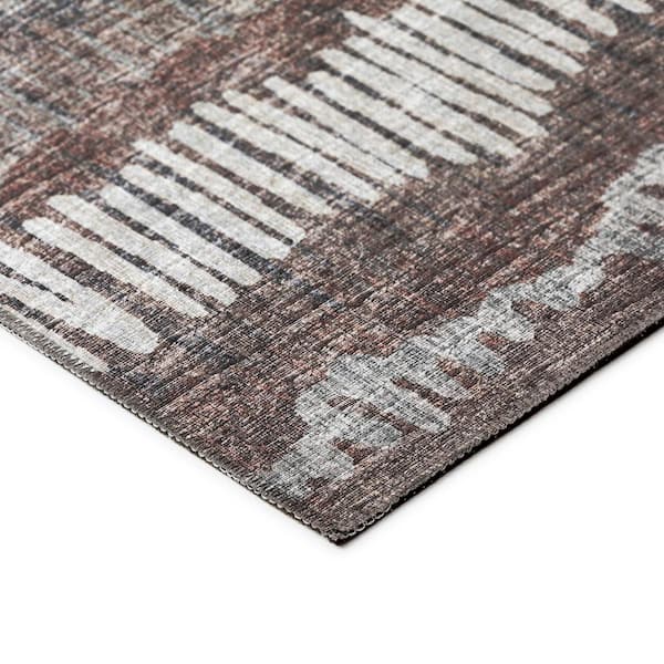 Rylee Brown 8 ft. x 10 ft. Geometric Indoor/Outdoor Area Rug
