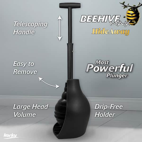 h&o brunt leiri hygge balloon bomb 黒 Korky Beehive Max Hideaway Toilet Plunger and Holder, Black 97-4B