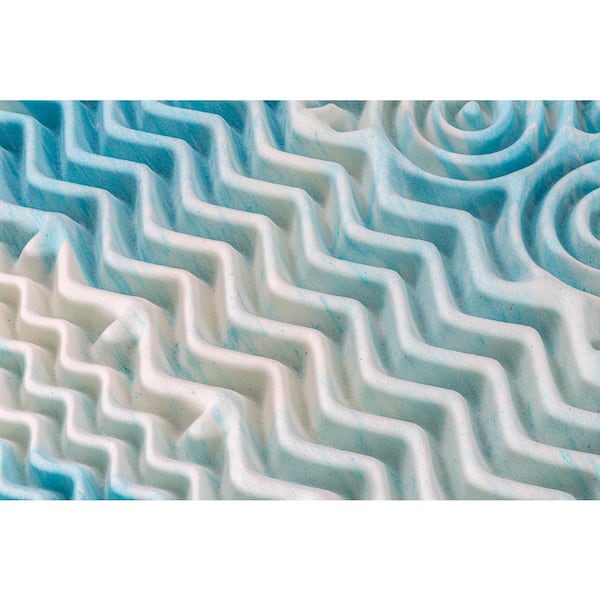 King Size 5-Zone Soft Gel AeroFusion Memory Foam Topper 2 in. Mattress