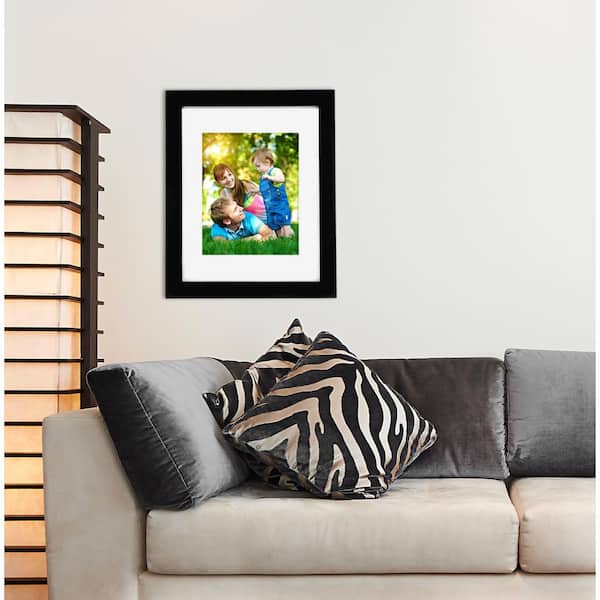 Langford Frame - Black, 11" x 14" Matted For 8" x 10"