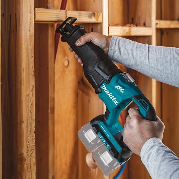 Makita 18V X2 LXT Lithium-Ion Brushless Cordless Reciprocating Saw (Tool Only) XRJ06Z - The Home Depot
