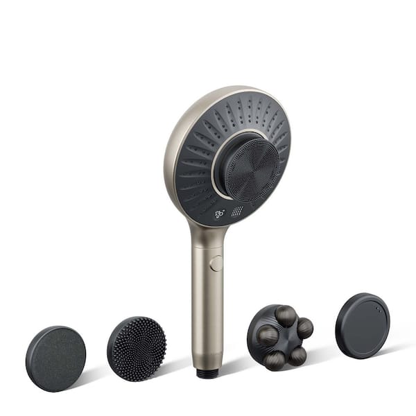 KOHLER Spaviva 2-Spray Wall Mount Handheld Shower Head with All-In-One Cleansing Device 1.75 GPM in Vibrant Brushed Nickel