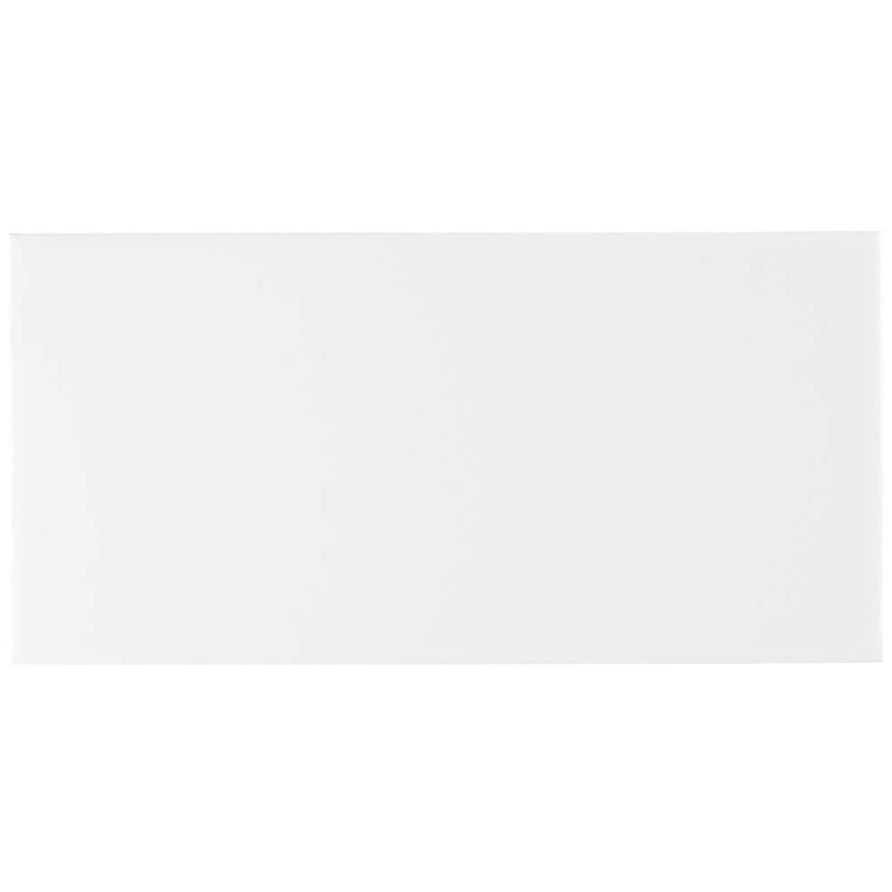 Tarin 4" x 8" White Matte Ceramic Subway Tile