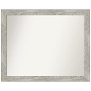 Dove Greywash Narrow 31.5 in. W x 25.5 in. H Non-Beveled Bathroom Wall Mirror in Gray