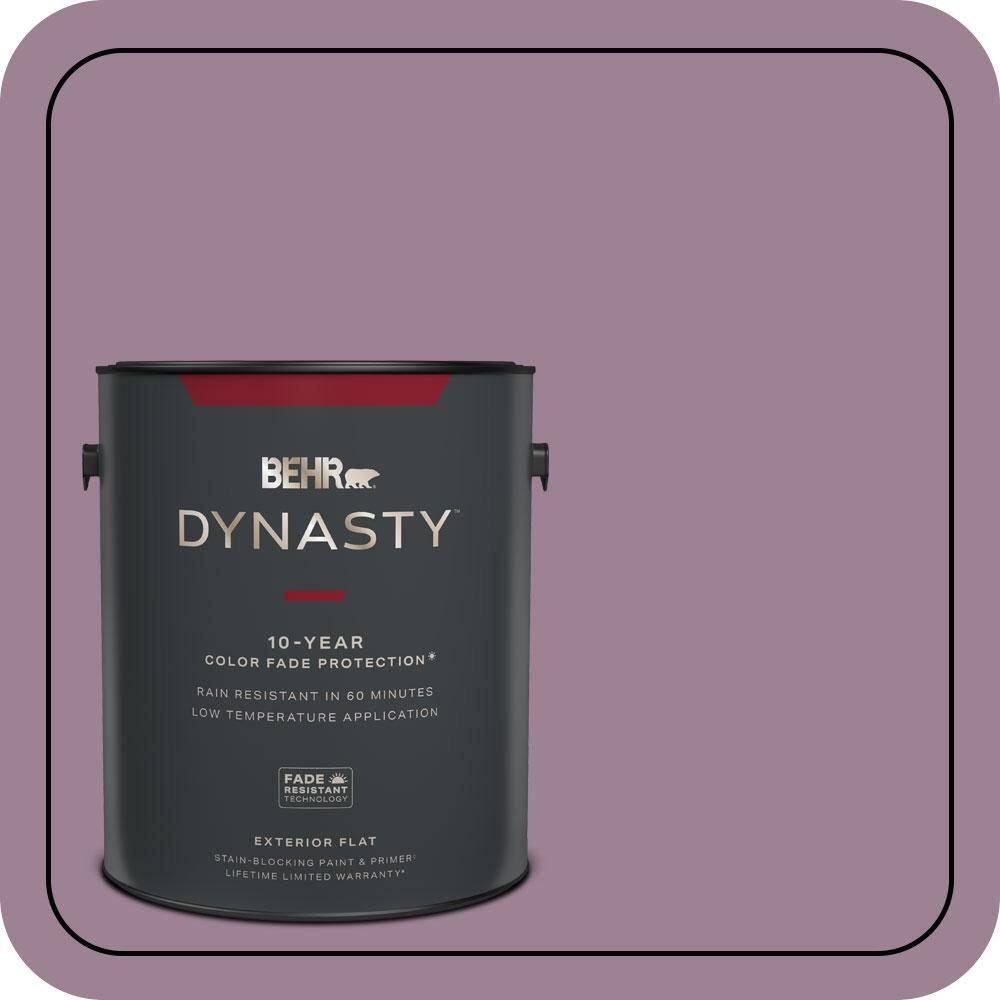 1 gal. #S110-5 Garden Plum Flat Exterior Stain-Blocking Paint & Primer price history on PriceWatchPro