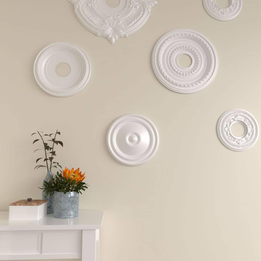 Swindon 24" Gray Urethane Ceiling Medallion