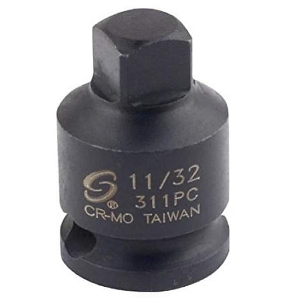 SUNEX TOOLS 11/32 in. 3/8 in. Drive Male Pipe Plug Socket