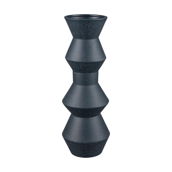 Unbranded Madison Ceramic 4.75 in. Decorative Vase in Navy - Extra Large