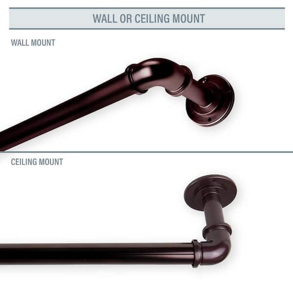 Mounting long pipe as curtain rod from ceiling between exposed beams. What  are these hex bolt sleeves used for existing pipes / better alternative? -  Home Improvement Stack Exchange