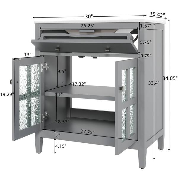 MKY.N① Zeafive Mox 72 in. Freestanding Double Bath Vanity Cabinet