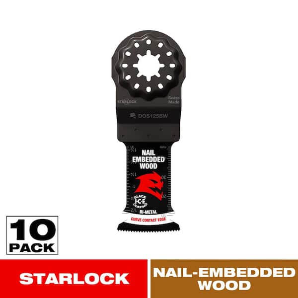 1-1/4 in. Demo Demon Starlock Bi-Metal Oscillating Blades for Nail-Embedded Wood (10-Pack)