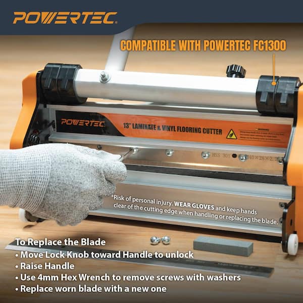 POWERTEC Replacement High-Speed Steel Blade for 13 in. Laminate