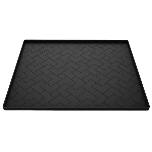 18 in. x 15 in. x 0.5 in. Silicone Mat for Air Fryers, Countertop Protection, Coffee Maker, Toaster, Black (1-Pack)