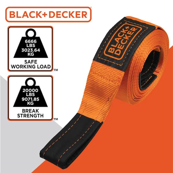 Bubba Ropes Black Op Tow Strap - 17600BOP2 - UTV Source