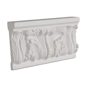 3-1/2 in. x 1 in. x 6 in. Long Acanthus Polyurethane Panel Moulding Sample