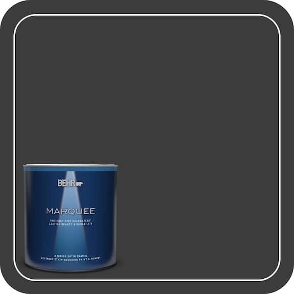 BEHR MARQUEE 1 qt. #MQ5-05 Limousine Leather One-Coat Hide Satin Enamel Interior Paint & Primer