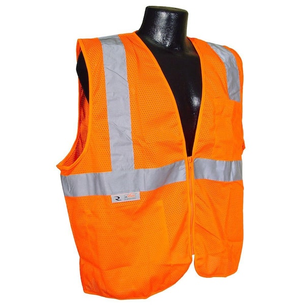 Radians Self Extinguishing Orange Mesh Medium Safety Vest