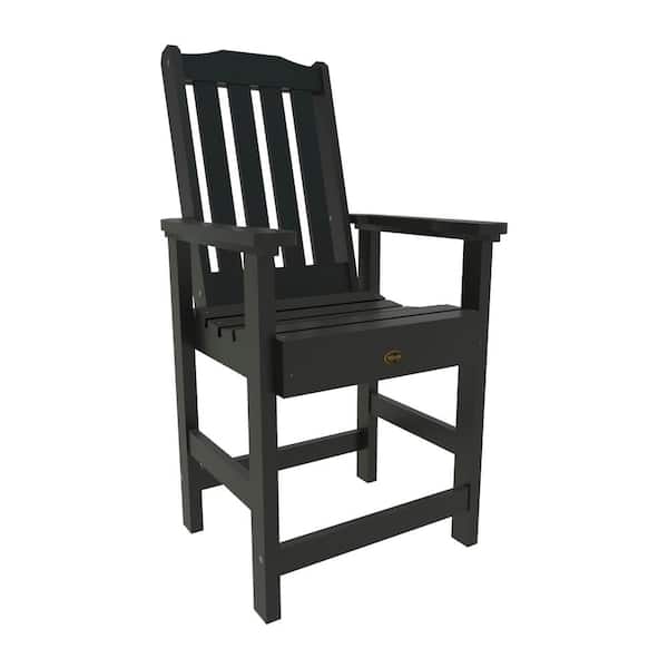 Highwood Springville Outdoor Plastic Counter Dining Arm Chair (Set of 1)