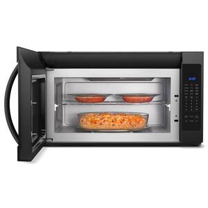 2.1 cu. ft. Over the Range Microwave in Black with Steam Cooking