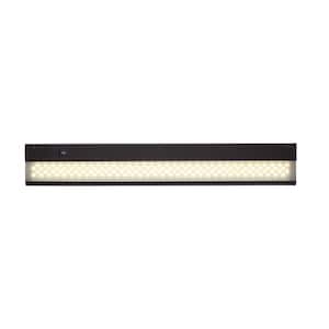 Signature 24 in. Hardwired or Plug-In Bronze LED Under Cabinet Light with High/Low Light Switch