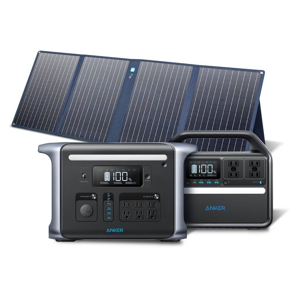 Anker 757 and 535 Solar Generator Kit with 1 Additional Solar