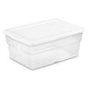  SE Clear Round Plastic Storage Containers with Screw-On Lids  (Set of 12) - 87440BB