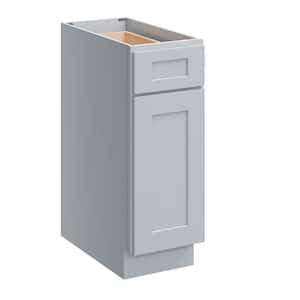 12 in. W x 24 in. D x 34.5 in. H Plywood Ready to Assemble Floor Base Kitchen Cabinet in Dove Grey with Drawer