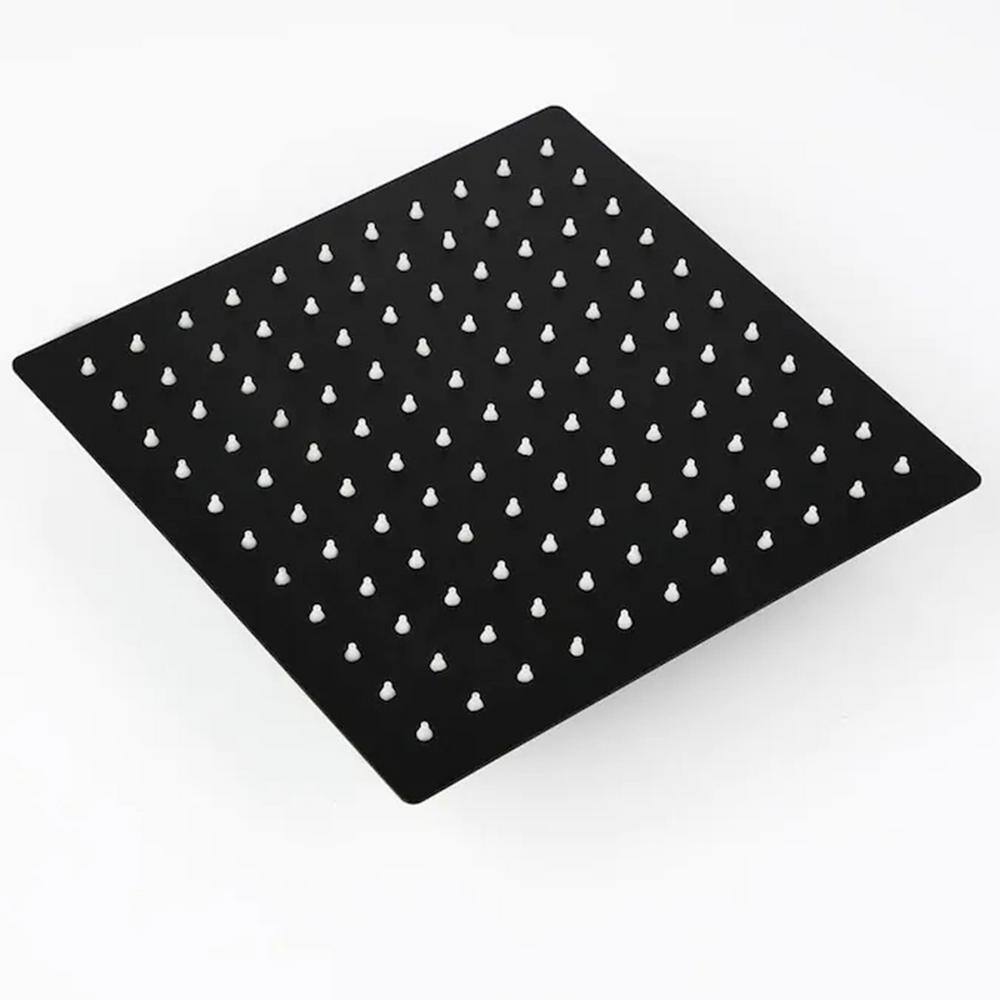 Large Black Wall Mounted Rain Shower System