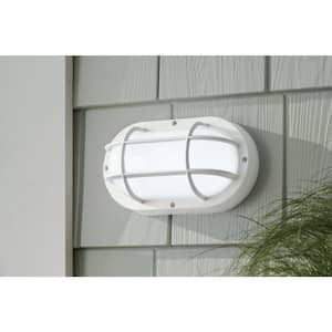 White LED Outdoor Bulkhead Light with CCT Color Switchable from 3000K, 4000K, 5000K