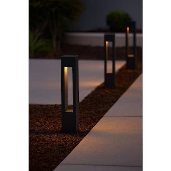 Atlantis Black Outdoor LED Low Voltage Bollard