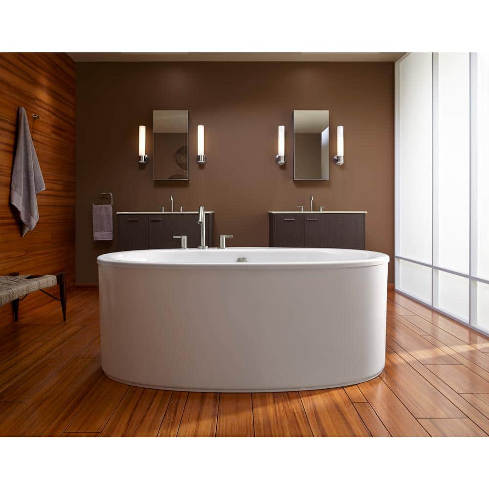 Purist 17" Brushed Nickel Frosted Glass Bathroom Wall Sconce