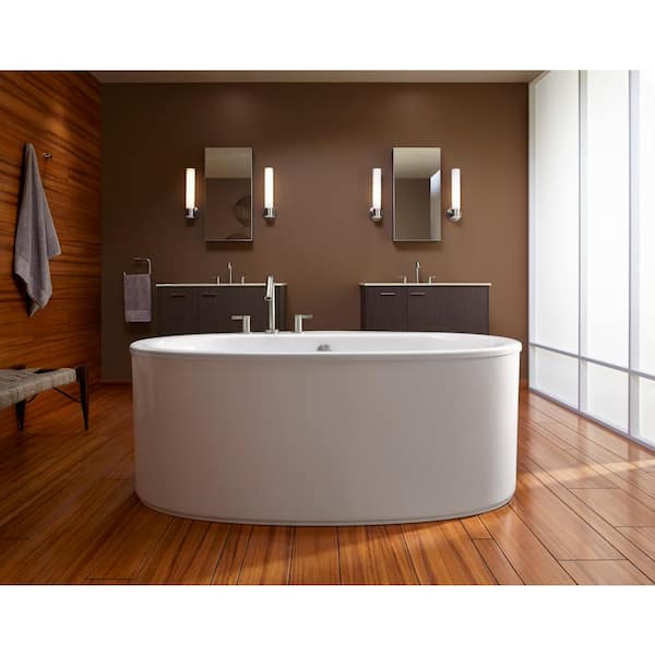 Purist 1 Light Tube Brushed Nickel Indoor Bathroom Wall Sconce, UL Listed