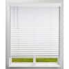 White Cordless Faux Wood Blinds with 2 in. Slats 36 in. W x 36 in. L