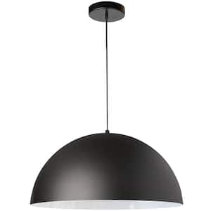 Ofelia 1 -Light Matte Black LED Pendant with Matte Black Metal Shade