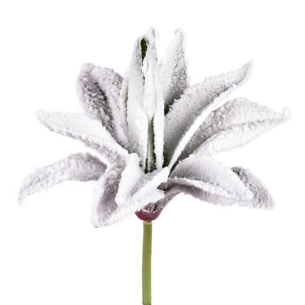 6 in. to 8 in. Green Artificial Frosted Succulents, (Pack of 3)