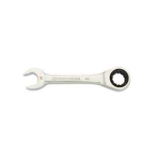 12 mm 90-Tooth 12 Point Stubby Ratcheting Combination Wrench