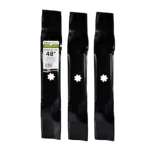 3 Blade Set of 3-N-1 Blades for Many 48 in. Cut John Deere Mowers Replaces OEM #'s AM137757, AM141035, GX21784, GY20852