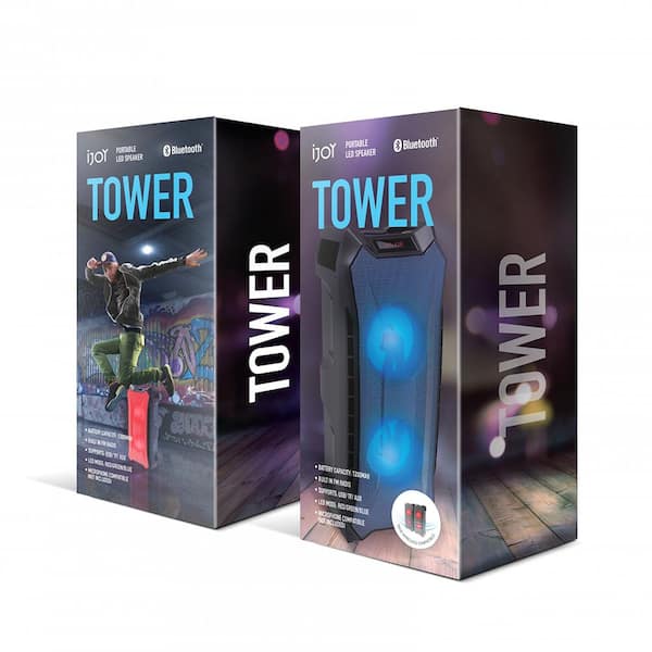 ijoy Tower LED Light Up Bluetooth Speaker