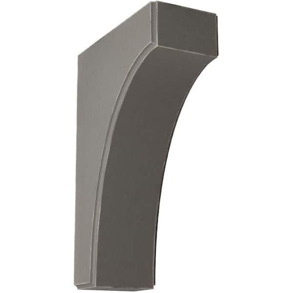 Ekena Millwork 3-1/2 in. x 12 in. x 8 in. Reclaimed Grey Clarksville Wood Vintage Decor Bracket