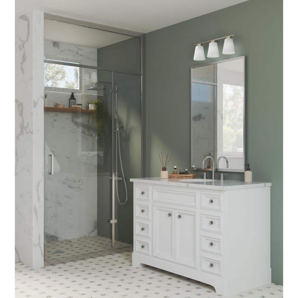 Tanner 22'' Brushed Nickel 3-Light Vanity Fixture