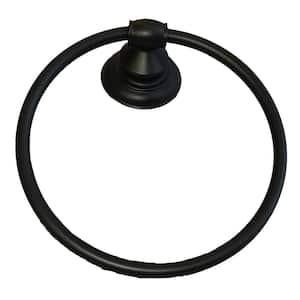 Highlander Collection Wall Mounted Towel Ring in Matte Black