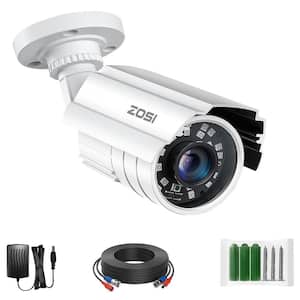 Wired 2MP Outdoor 4-in-1 Bullet Security Camera Compatible with HD-CVI/TVI/AHD/960H CVBS DVR, 80 ft. Night Vision