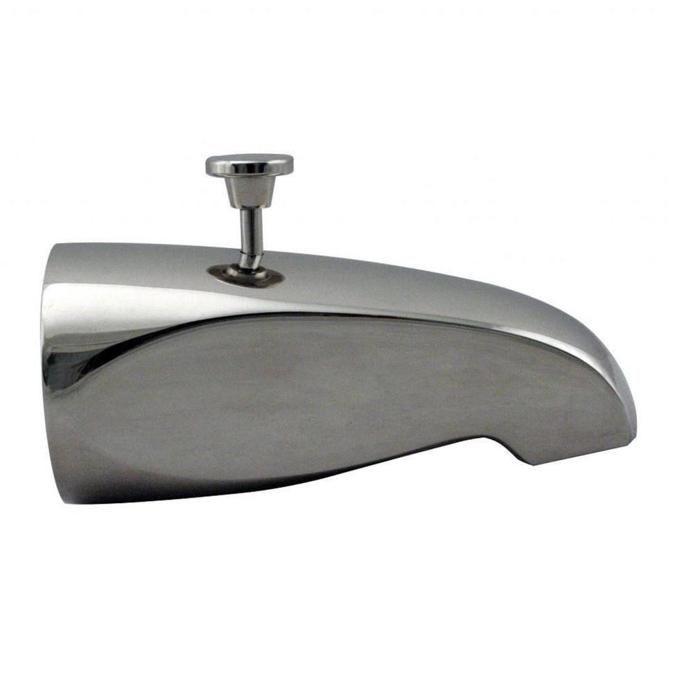5-1/2" Polished Chrome Wall Mounted Tub Spout with Diverter