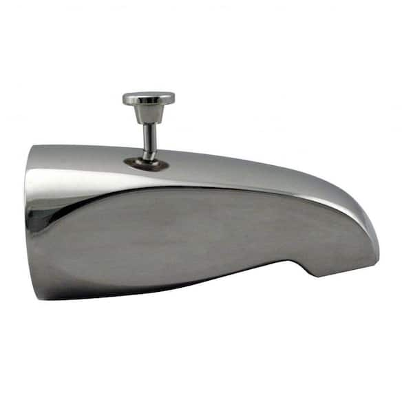 Westbrass 51/2 in. Brass Rear Diverter Tub Spout in Polished Chrome D311226 The Home Depot