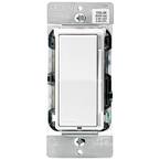 Decora 600-Watt Single-Pole/3-Way Universal Rocker Slide Dimmer, White/Light Almond, 10-Pack