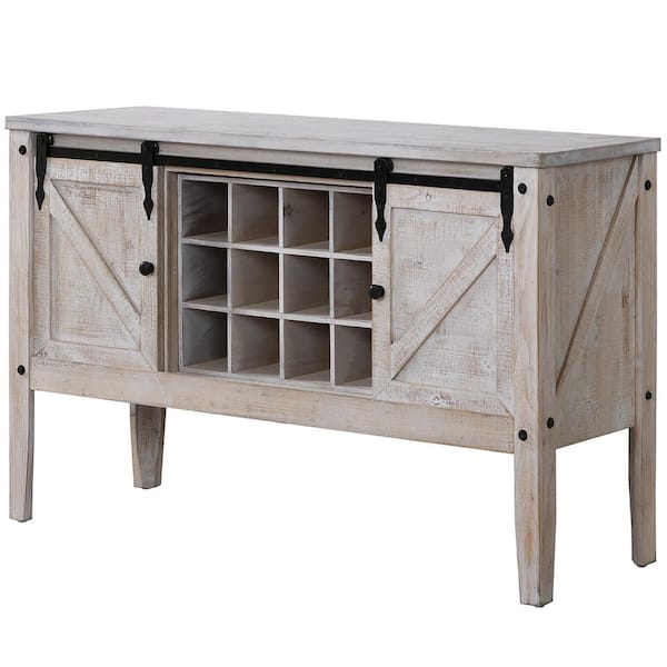 FirsTime & Co. Quincy 47 in. Aged White Standard Rectangle Wood Console Table with Drawers
